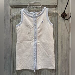 The Beaufort Bonnet Company Everet Worth Ave White/Buckhead Blue Trim size 6 top